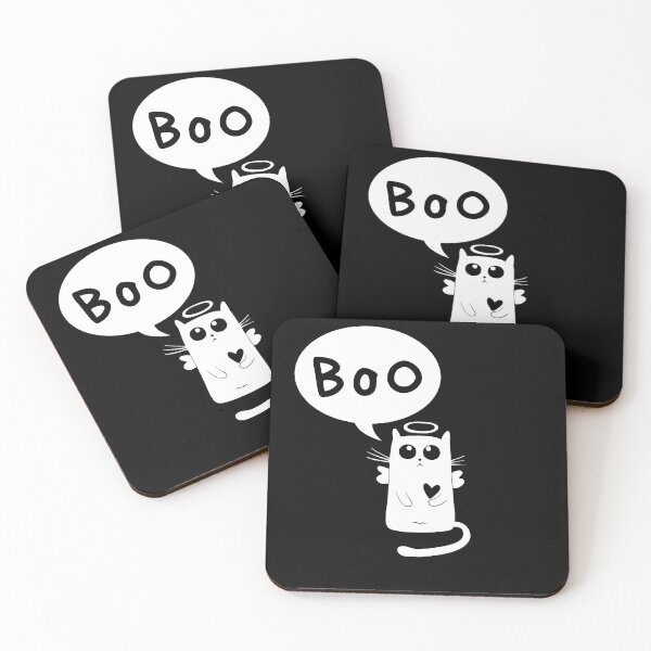 Item preview, Ghost Angel Cat - Boo designed and sold by BellaVille.