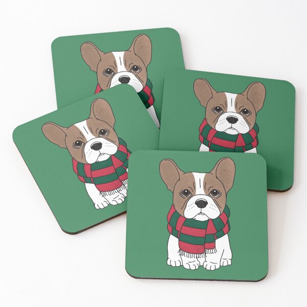 Item preview, Tan and White Frenchie: Christmas  designed and sold by rmcbuckeye.