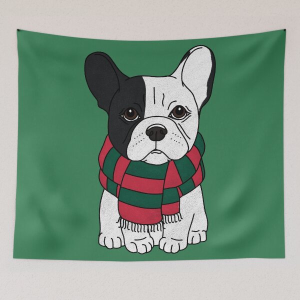 Item preview,  White and Black Frenchie I: Christmas  designed and sold by rmcbuckeye.