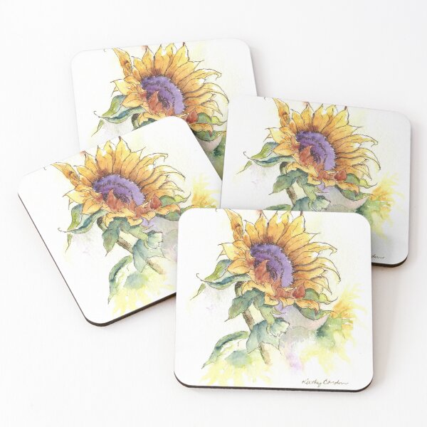 Item preview, Sunflower Watercolor Art 1 designed and sold by poposart.