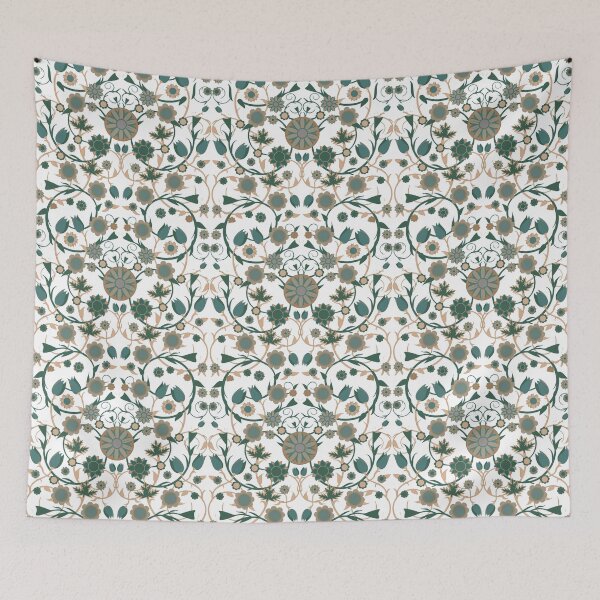 Item preview, Patrón floral Morris en verde designed and sold by MissBennett.