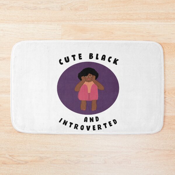 Item preview, CUTE BLACK AND INTROVERTED designed and sold by RetroPlaceee.