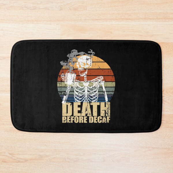 Item preview, Vintage Death Before Decaf Coffee Skeleton Java Or Die designed and sold by eroscamila.