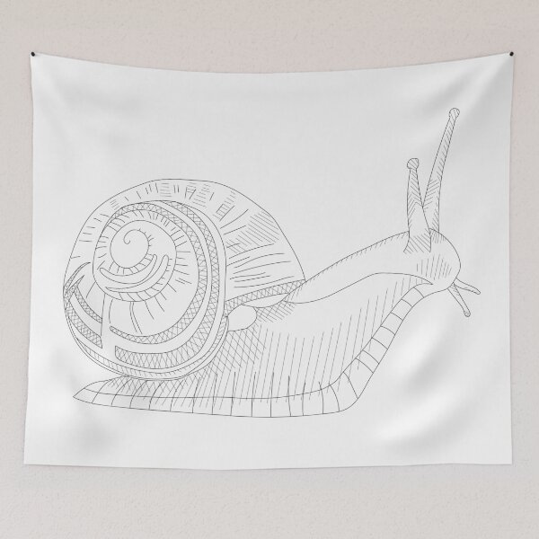Item preview, Snail Line Drawing designed and sold by KsbAesthetics.