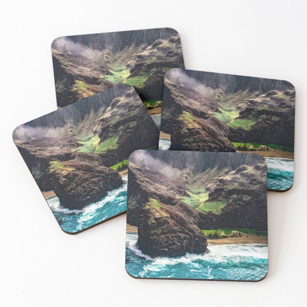 Item preview, Spectacular Cliffside Tropical Beach With Dramatic Waves designed and sold by DEC02.