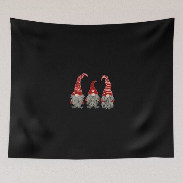 Item preview, 3 Nordic Gnomes Swedish Nisse Tomte Christmas Pajama Gift Long Sleeve T-Shirt designed and sold by zerniakcor.
