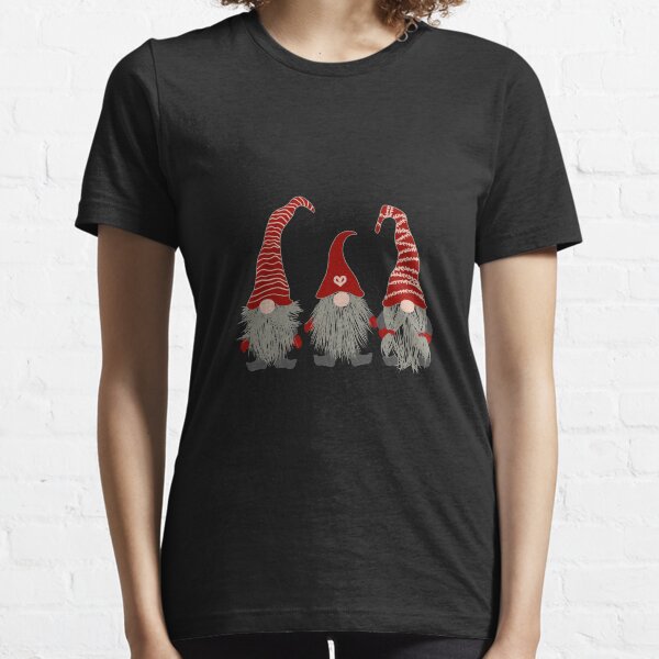 3 Nordic Gnomes Swedish Nisse Tomte Christmas Pajama Gift Long Sleeve T-Shirt Essential T-Shirt