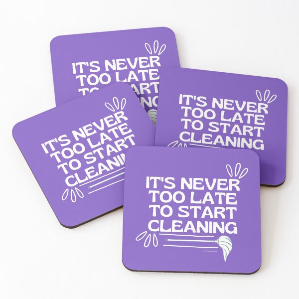 Item preview, It's Never Too Late To Start Cleaning Broom Cleaning Gifts designed and sold by SavvyCleaner.