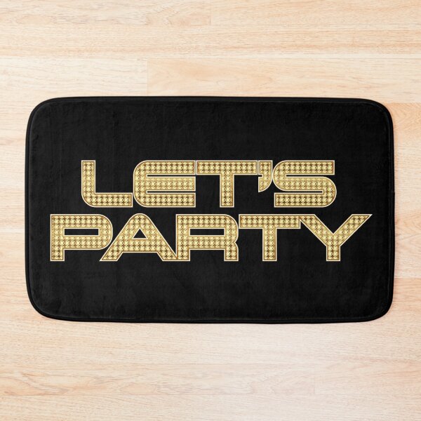 Item preview, Let us Party dimond font black evening time background designed and sold by SueKnox.