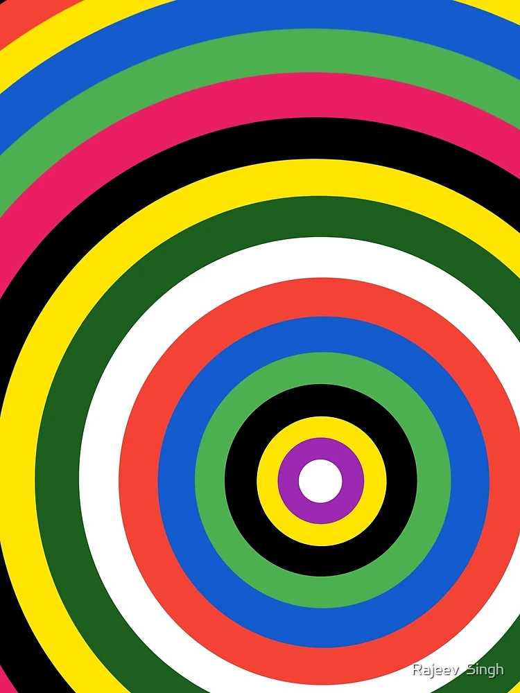 Thumbnail 3 of 3, Scarf, Colorful circle pattern designed and sold by Rajeev Singh.