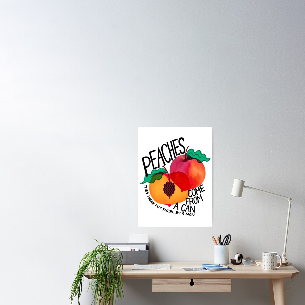 Millions of Peaches Original Art Print Song Lyrics Art 