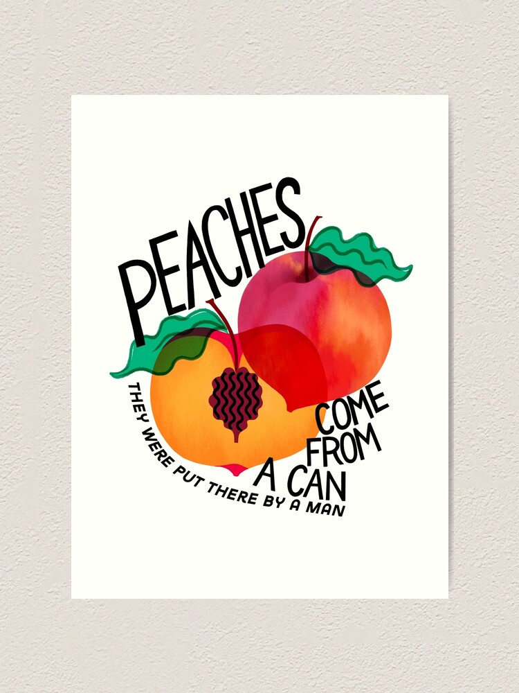 Peaches Lyrics Graphic Art Board Print for Sale by Print-By-Design