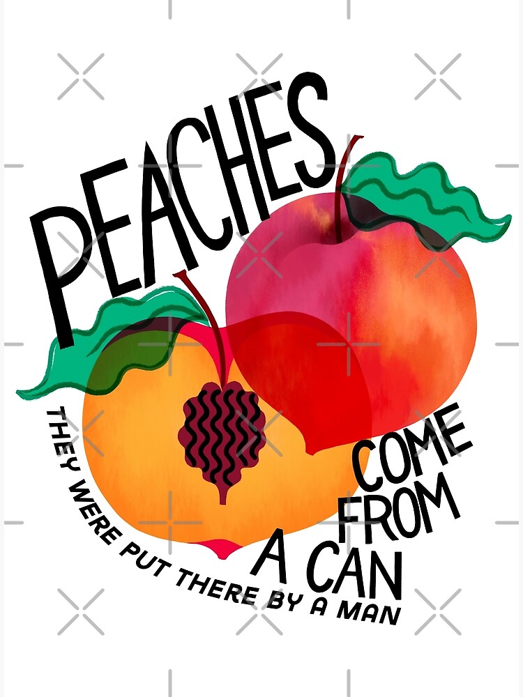 Millions of Peaches Original Art Print Song Lyrics Art 