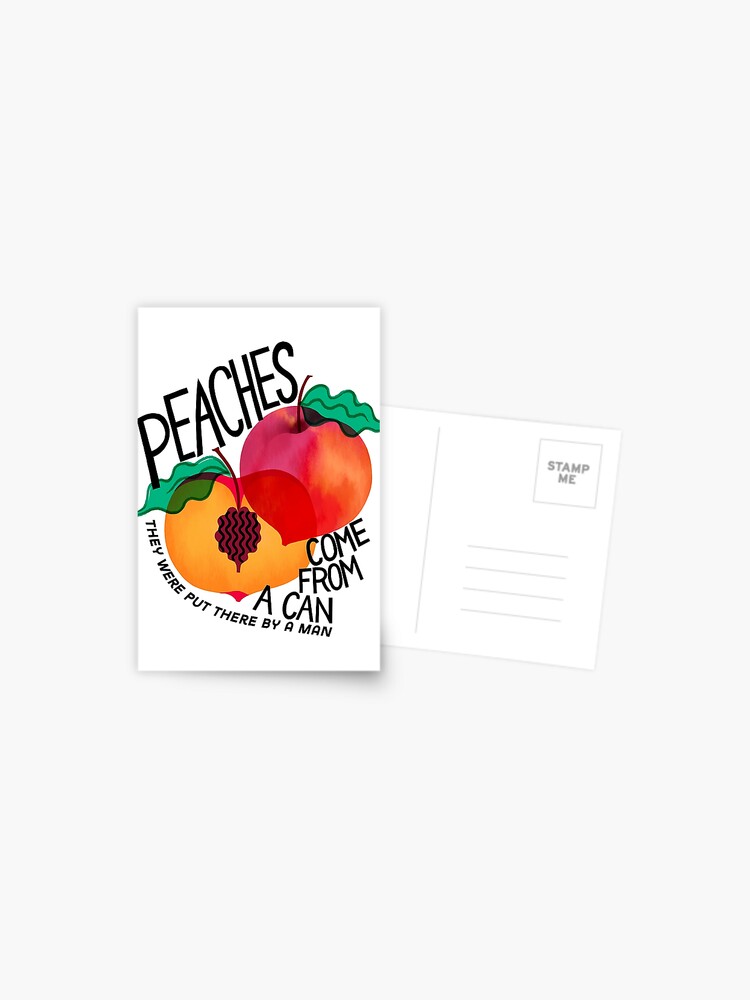 The Presidents of the United States of America Peaches Lyrics Greeting  Card for Sale by NoizeandLight