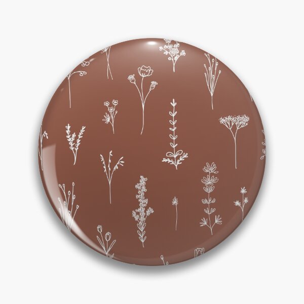 Item preview, Wildflowers Pattern- Brown designed and sold by Anis Illustration.