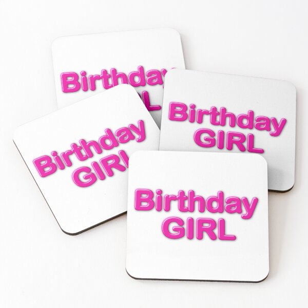 Item preview, Birthday Girl in pink Balloon font designed and sold by SueKnox.