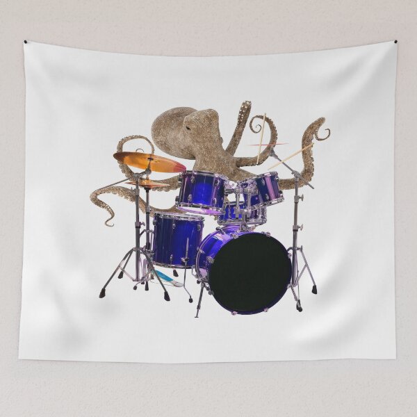 Item preview, Octopus Playing the Drums designed and sold by mydesignsbylar.