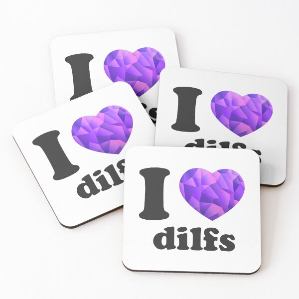Item preview, I HEART DILFS - I LOVE DILFS - PURPLE HEART designed and sold by aventi24.