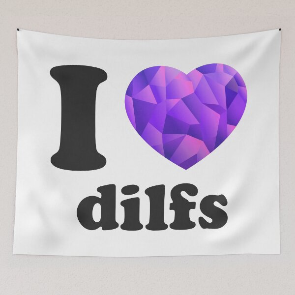 Item preview, I HEART DILFS - I LOVE DILFS - PURPLE HEART designed and sold by aventi24.