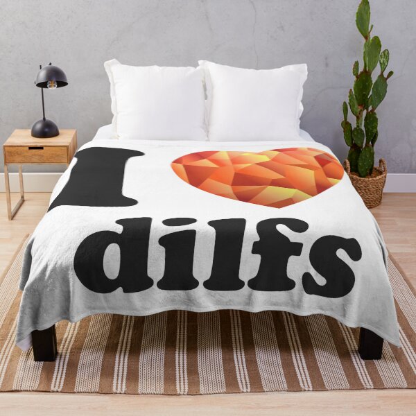 Item preview, I HEART DILFS - I LOVE DILFS - Orange Poly HEART designed and sold by aventi24.