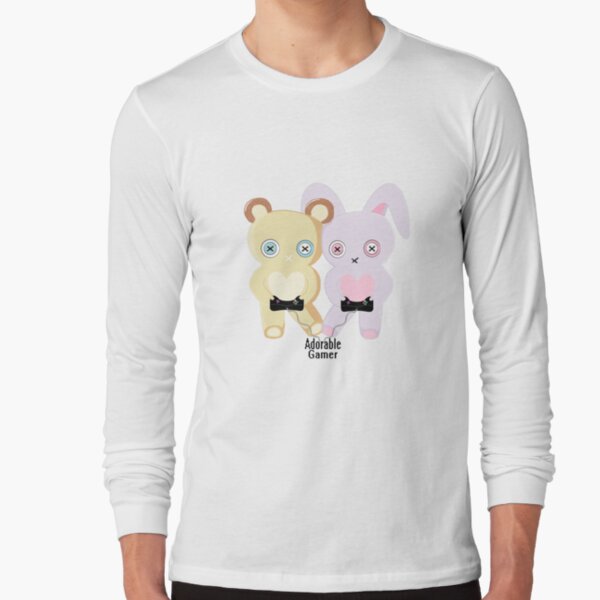 Adorable Gamer ~ Teddy & Bunny Long Sleeve T-Shirt