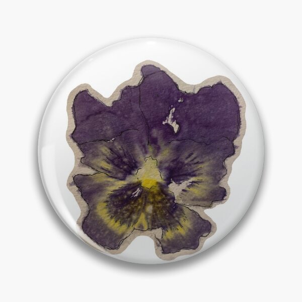 Item preview, Hammered Pansy flower sticker designed and sold by DaisynSunshine.