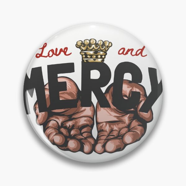 Item preview, Love Mercy Slogan with Begging Hand Graphic Illustration designed and sold by Peekonet.