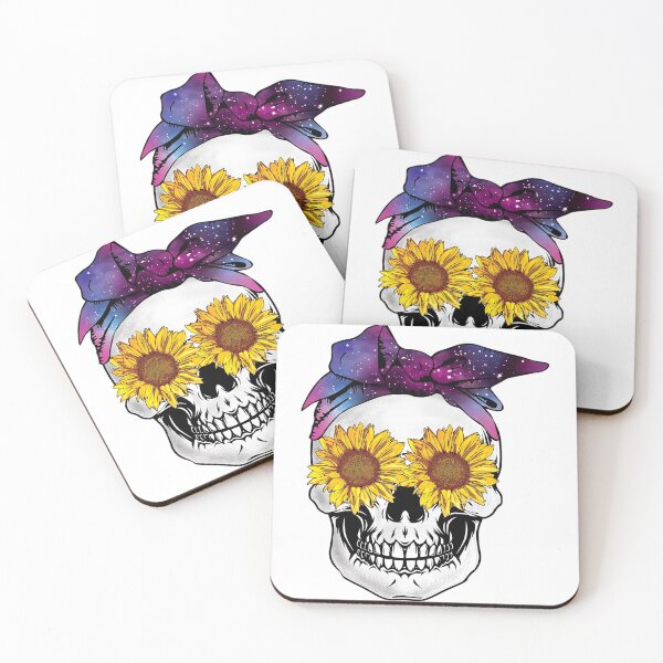 Item preview, Skull Sunflower Essential Night T-Shirt designed and sold by HammonArt.