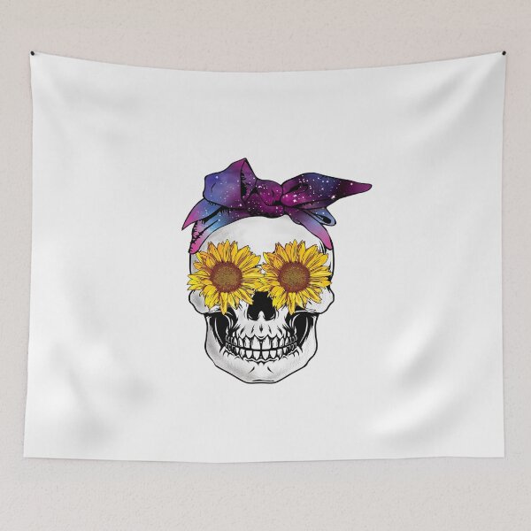 Item preview, Skull Sunflower Essential Night T-Shirt designed and sold by HammonArt.