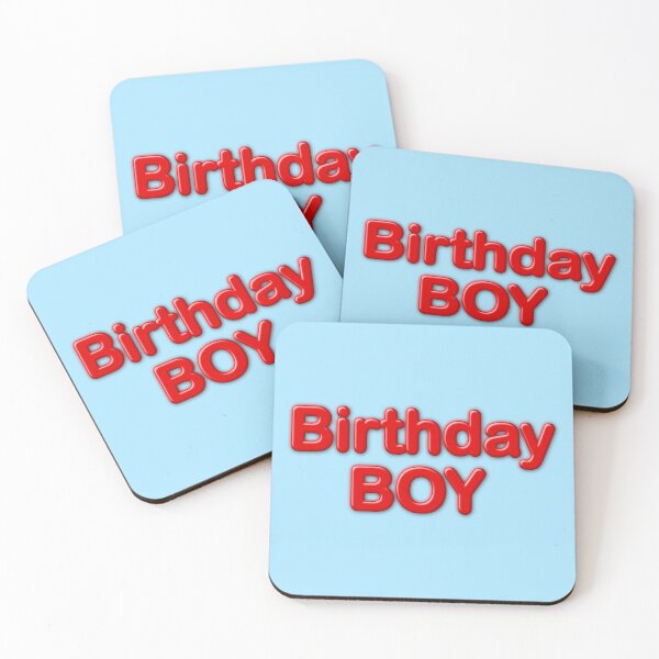Item preview, Birthday Boy in red and blue Balloon font designed and sold by SueKnox.