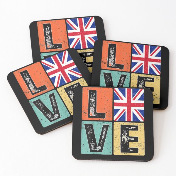 Item preview, Vintage Retro I Love United Kingdom Flag For British Pride  designed and sold by avareid3.