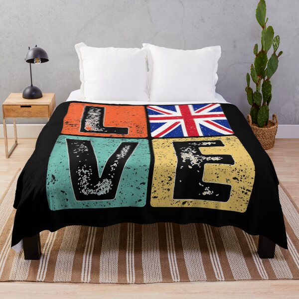 Artikelvorschau, Vintage Retro Ich liebe Großbritannien Flagge für britischen Stolz For entworfen und verkauft von avareid3.