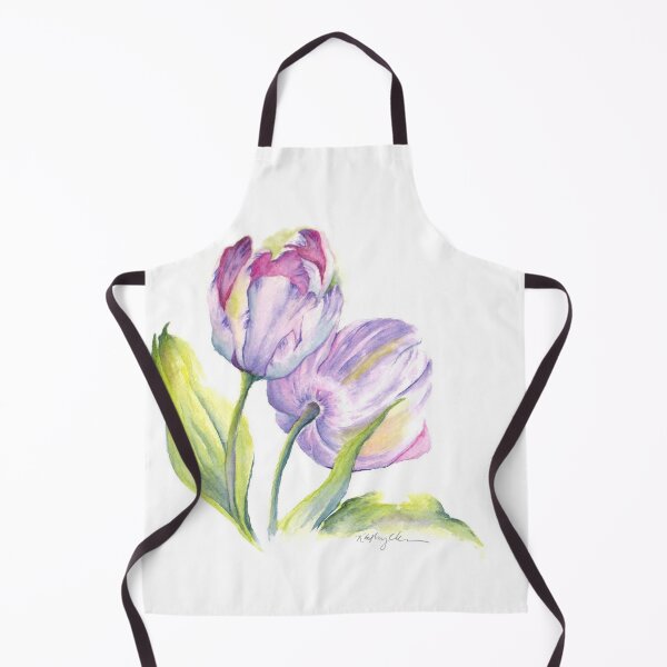 Item preview, Tulips Watercolor Art Purple designed and sold by poposart.
