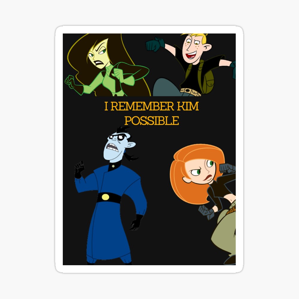 I remember Kim possible characters poster