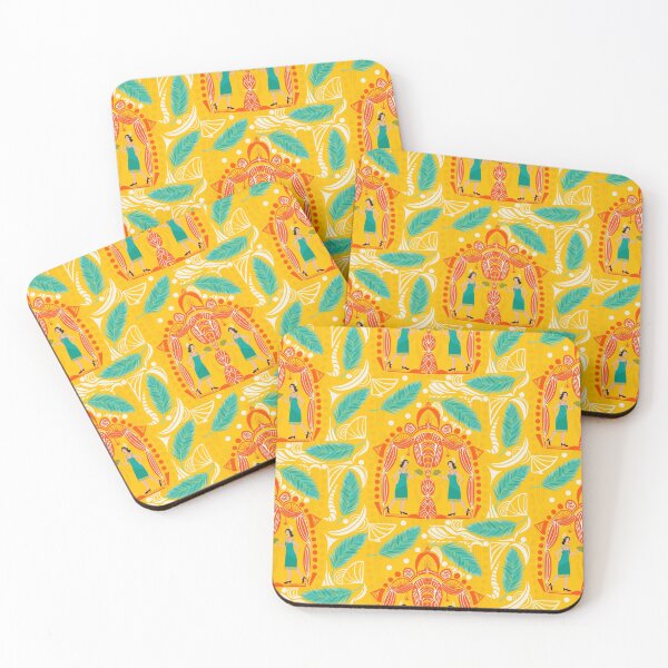 Item preview, Flappers and feathers [mustard} designed and sold by AmberAzbell.