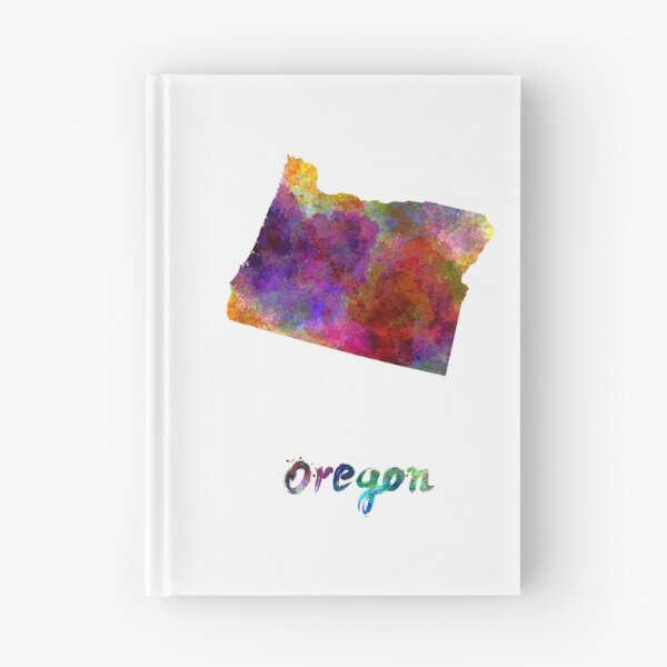 Item preview, Oregon US state in watercolor designed and sold by paulrommer.