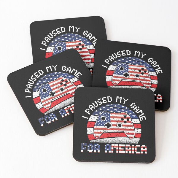 Item preview, I Paused My Game For America Fourth of July 4th Flag Gamer designed and sold by ecomdesign.