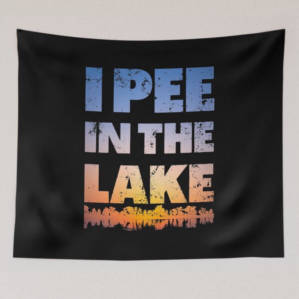 Item preview, I Pee In The Lake Sunset design Funny Summer Gifts Idea designed and sold by ReichBourne.