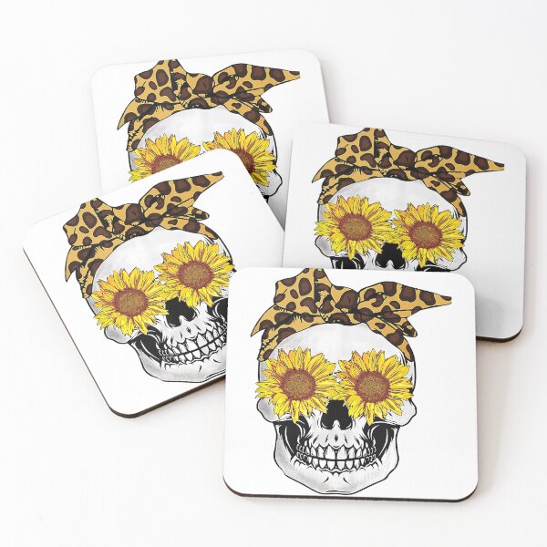 Item preview, Skull Sunflower Essential Leopard T-Shirt designed and sold by HammonArt.