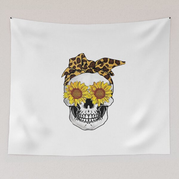 Item preview, Skull Sunflower Essential Leopard T-Shirt designed and sold by HammonArt.