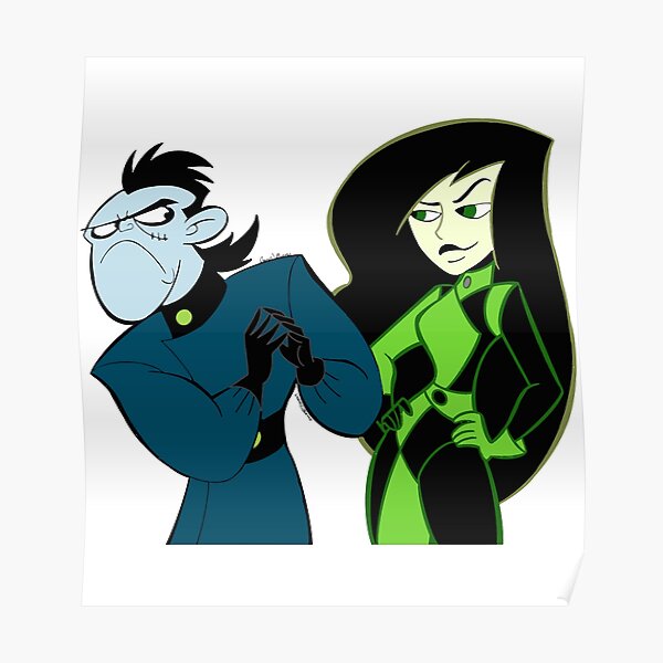 "Shego with DR Drakken characters from Kim cartoon possible art" Poster by HatfieldAnthony