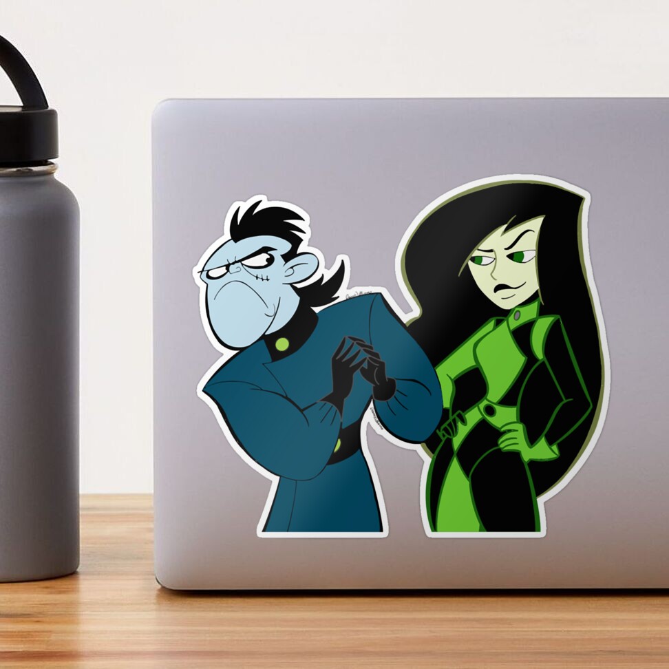 Shego with DR Drakken characters from Kim cartoon possible art