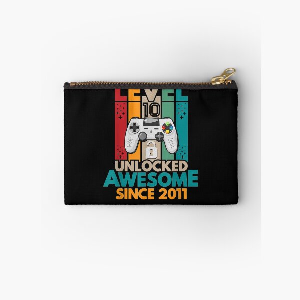 Item preview, Level 10 Unlocked Awesome 2011 10th Birthday Gift For Gamer  designed and sold by avareid3.