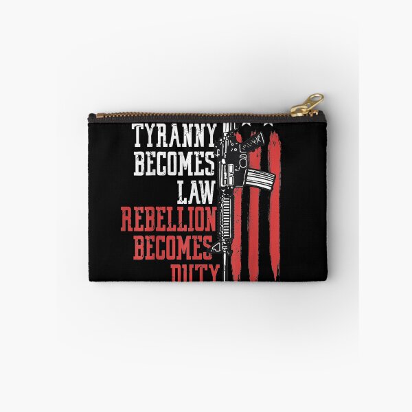 Item preview, When Tyranny Becomes Law Rebellion Becomes Duty Veterans T-Shirt designed and sold by CyntoyaTatum.
