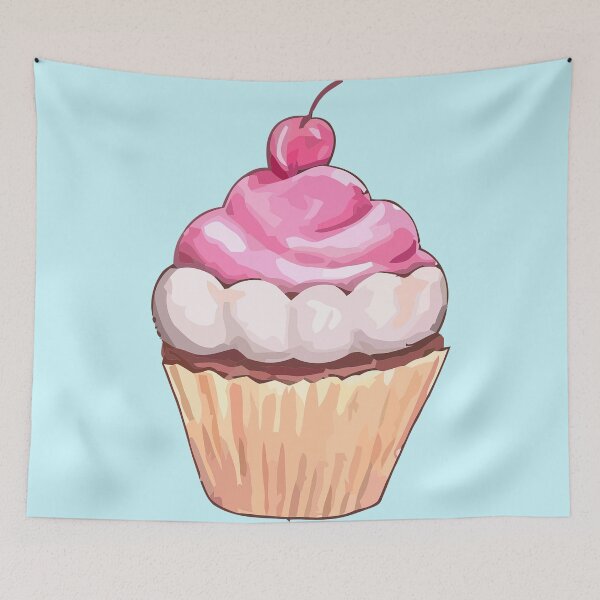 Item preview, Wedding Cupcake with Icing and Cherry on Top designed and sold by junebug042.
