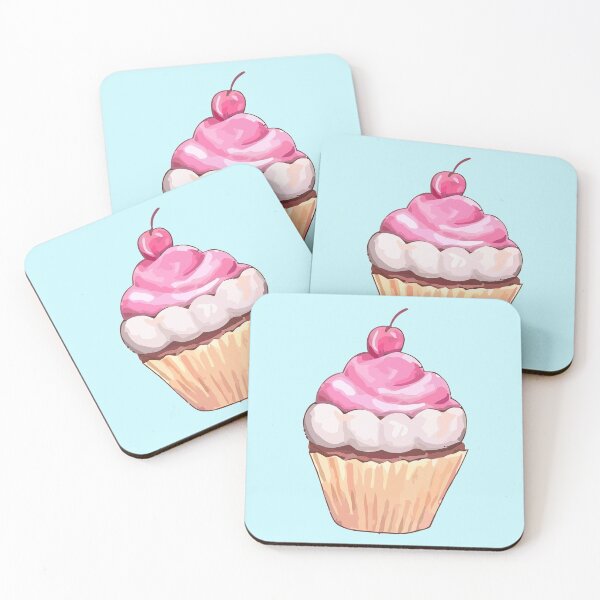 Item preview, Wedding Cupcake with Icing and Cherry on Top designed and sold by junebug042.