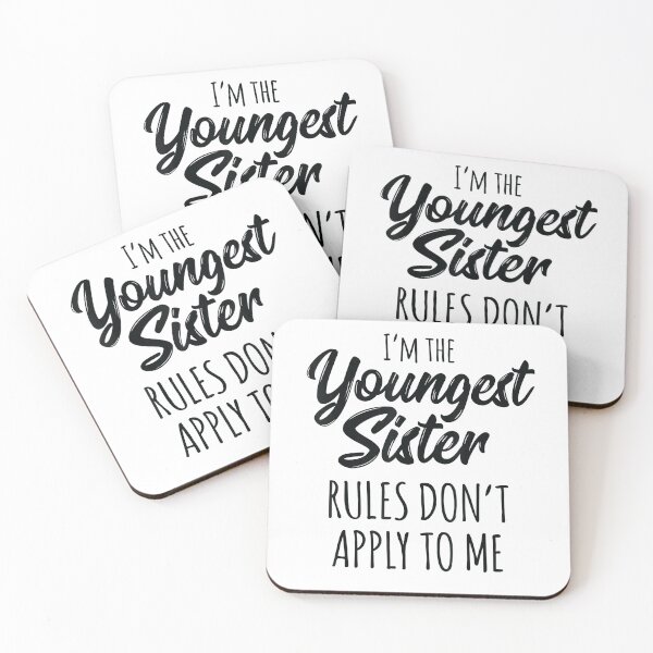 Item preview, Youngest Sister Shirt Rules Don_t Apply To Me Funny Sibling T-Shirt designed and sold by CyntoyaTatum.