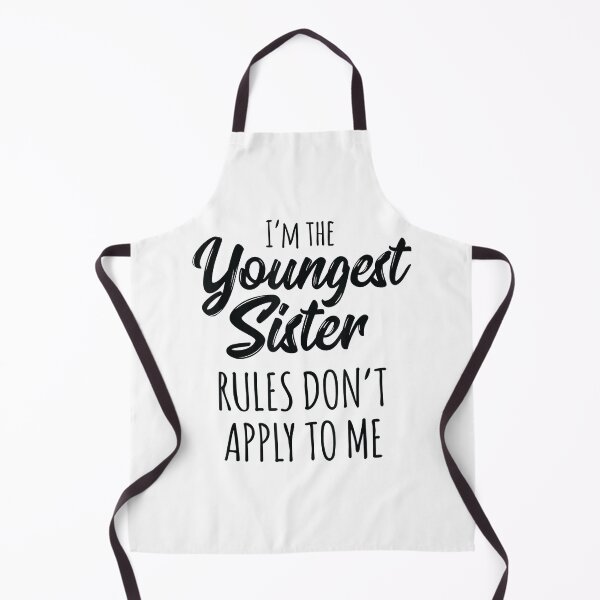 Item preview, Youngest Sister Shirt Rules Don_t Apply To Me Funny Sibling T-Shirt designed and sold by CyntoyaTatum.