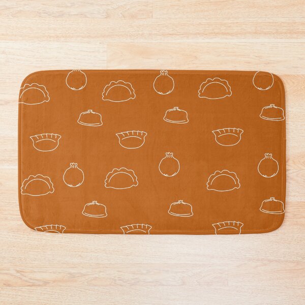 Item preview, Dumplings White Art Print designed and sold by lineartdesigns.