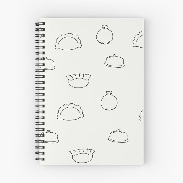 Item preview, Dumplings Black Art Print designed and sold by lineartdesigns.